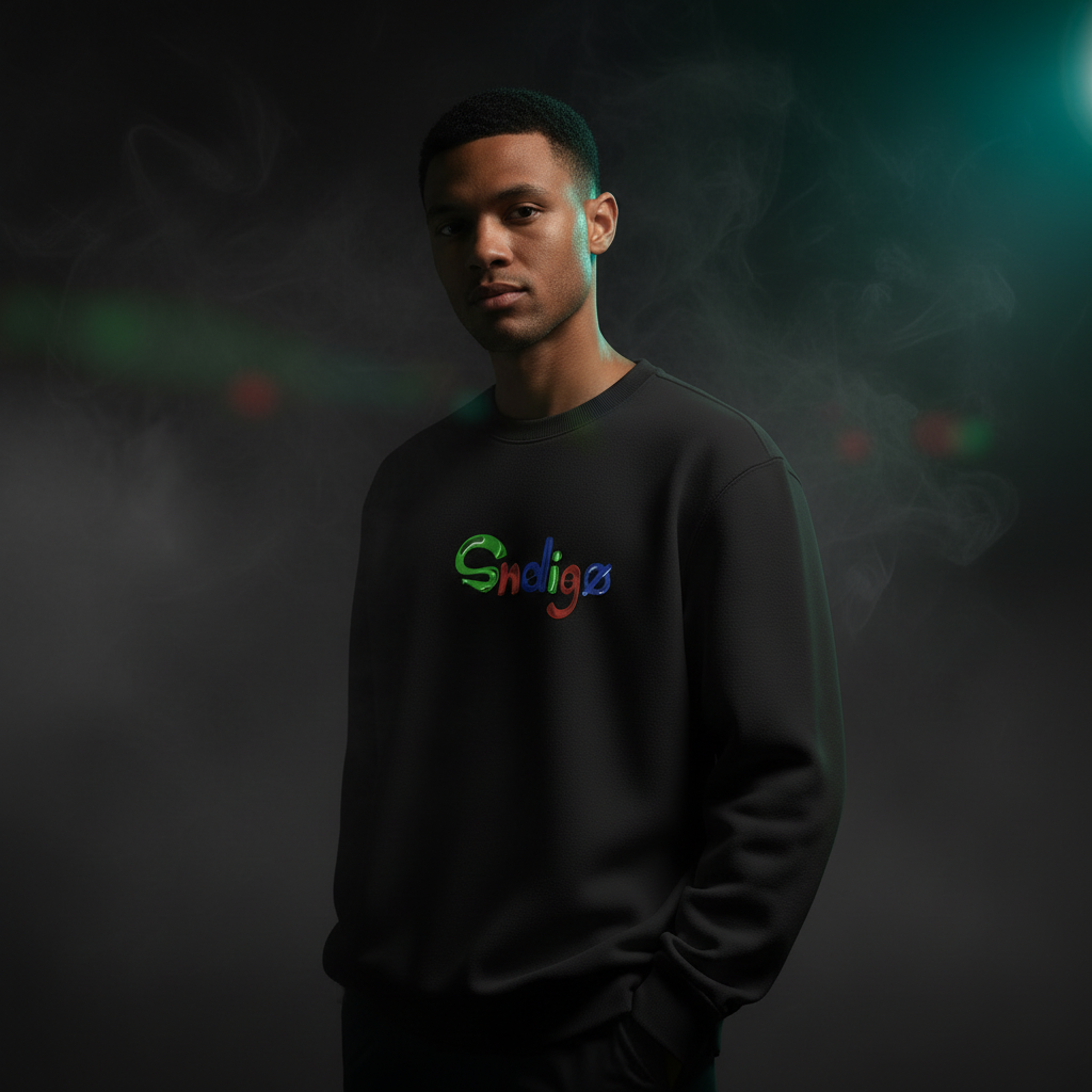 Sndigø Logo Sweatshirt Model Shot