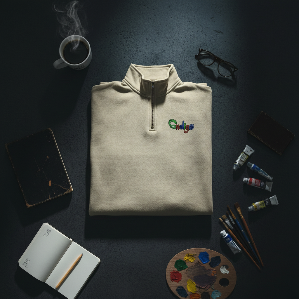 Sndigø Quarter Zip Lifestyle Flat Lay